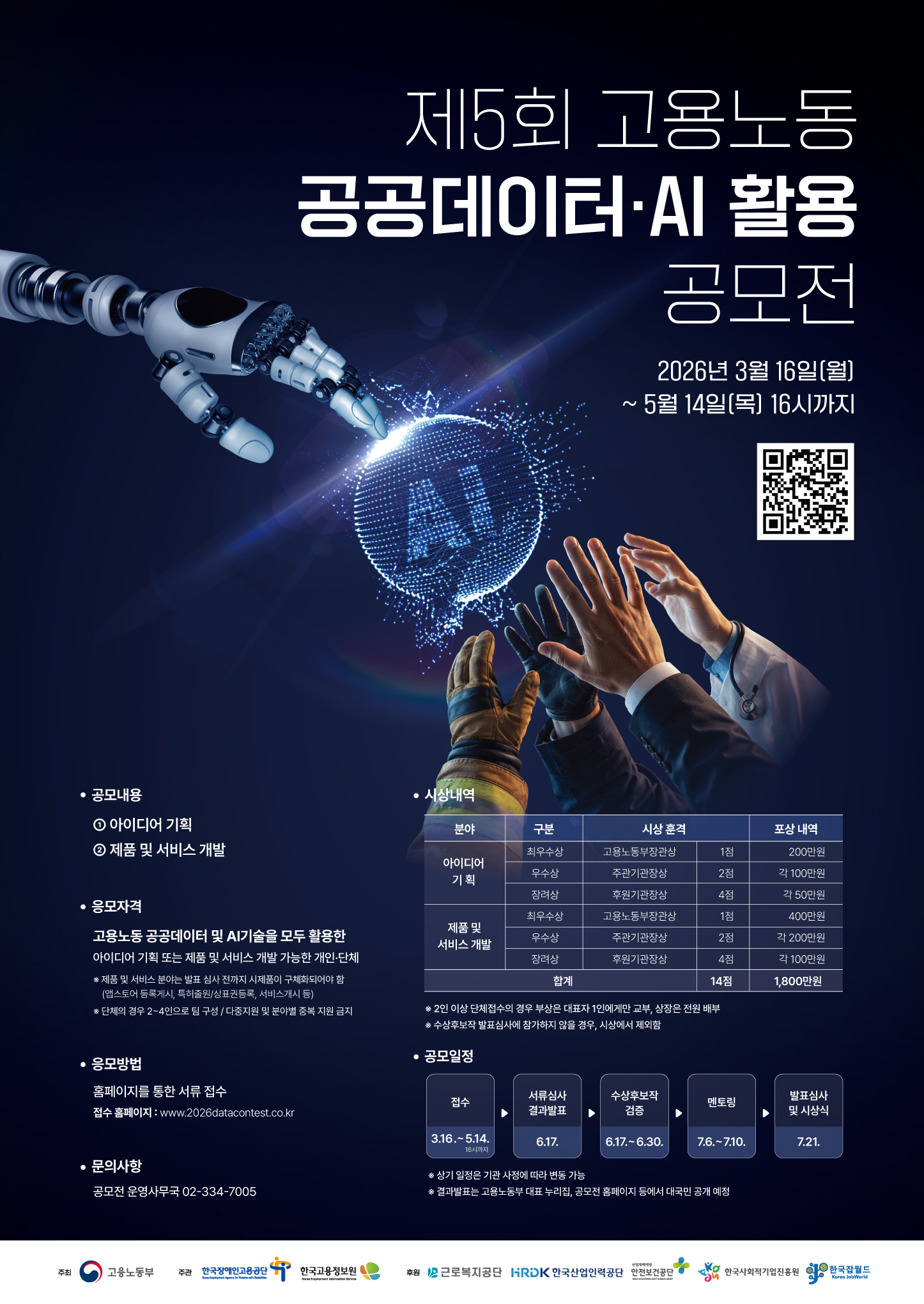 제5회 고용노동 공공데이터·AI 활용 공모전